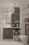 Санузел в квартире 28,5м2