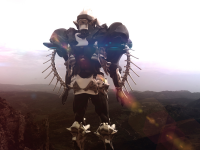 Created 3D robot Pharaoh