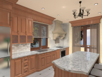 Интерьер кухни в частном доме