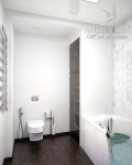 Квартира в стиле минимализм. Ванная комната