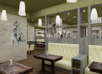 Визуализация литературного кафе "Тургенев"