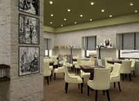 Визуализация литературного кафе "Тургенев"