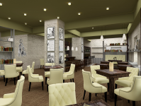 Визуализация литературного кафе "Тургенев"