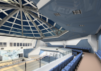 Визуализация школы танцев (актовый зал)