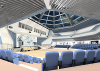 Визуализация школы танцев (актовый зал)