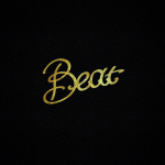 Леттеринг для "Beat FM".