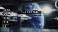 Sci-Fi Game Menu