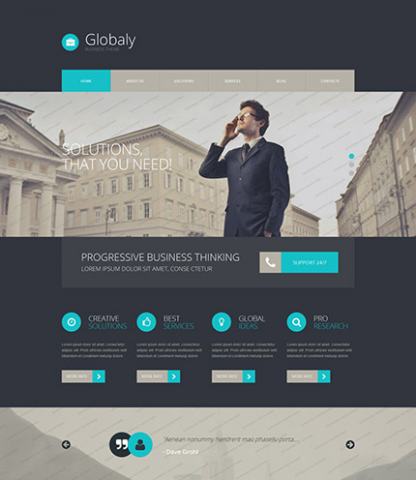 Бизнес тема на WordPress-е