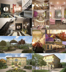 Залы ресторана в стиле Фьюжн