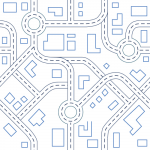 Бесшовный фон карта с дорогами