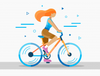 Векторная иллюстрация_велосипед