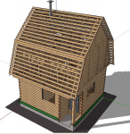 SketchUp/СкетчАп 3D модель дома (+чертежи)
