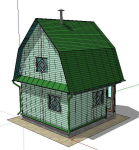 SketchUp/СкетчАп 3D модель дома (+чертежи)