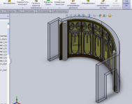 Solidworks/NX обшивка стены деревом