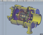 3d autocad турбохолодильник турбодетандер