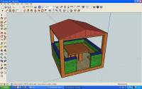 3d sketchup беседка на дачу