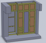 3d solidworks, NX конструкция в строенной мебели