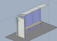 3d autocad остановка общественного транспорта