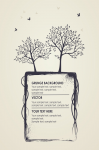 design natural silhouettes of tree