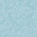 Abstract seamless floral pattern fabric