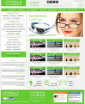 Макет для сайта продажи оптики