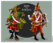 Santa vs Krampus