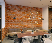 Визуализация интерьера кафе Tasty coffee