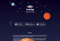 CosmoApp - мультяшный лендинг