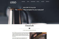 ChocoCafe - шаблон для ресторана и кафе
