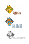Вариант логотипа для компании "Планета Роботов"