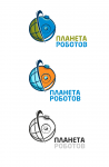 Вариант логотипа для компании "Планета Роботов"