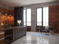 Дизайн пространства в стиле Лофт