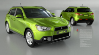 3D модель автомобиля Mitsubishi ASX