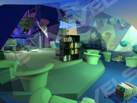 Интерьер клуба "подводного плавания"