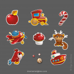 Cartoon icons