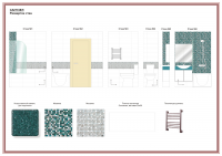 Санузел в квартире. Развертка
