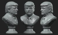 Donald Trump, bust Дональд Трамп