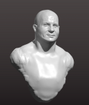 Фёдор Емельяненко , бюст , работа в процессе , Blender . Sculpti