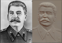 3D модель для ЧПУ, Иосиф Виссарионович Сталин