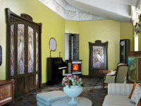 Варианты визуализации гостиной загор. дома