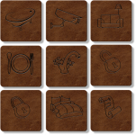 Иконки (стилизация "под кожу")