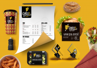 Фирменный стиль кафе быстрой еды