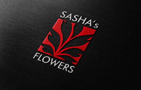 Логотип для магазина цветов Sashas flowers