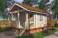 Проект бани 3.5*4.5 из профилированного бруса