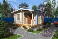 Проект бани 4.5*5.5 из профилированного бруса