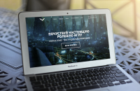 Макет сайта комплекса игровых серверов Vortex Zone
