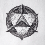 Работа в стиле dotwork