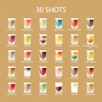 Дизайн меню для шотов