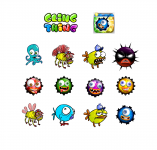 Все персонажи. Игра "cling thing" на AppStore