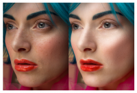 обработка фото, ретушь женского портрета